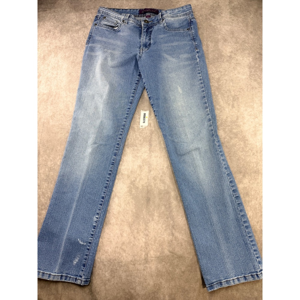 Gloria Vanderbilt Amanda Classic Taper Jeans Light Wash Blue Denim Size 10